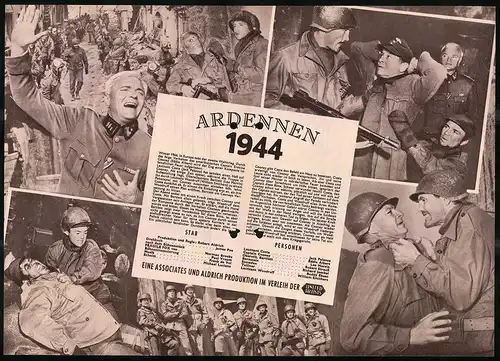 Filmprogramm DNF, Ardennen 1944, Jack Palance, Eddie Albert, Regie: Robert Aldrich