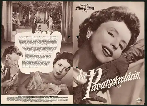 Filmprogramm IFB Nr. 2226, Die Privatsekretärin, Sonja Ziemann, Rudolf Prack, Regie: Paul Martin