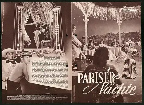 Filmprogramm IFB Nr. 1362, Pariser Nächte, Die Bernards, Xenia Monty, Regie: Ralph Baum