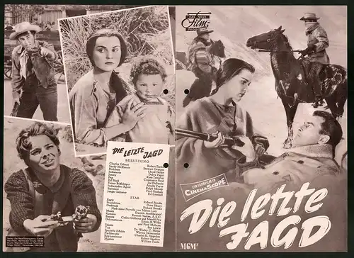 Filmprogramm DNF, Die letzte Jagd, Robert Taylor, Stewart Granger, Regie: Richard Brooks