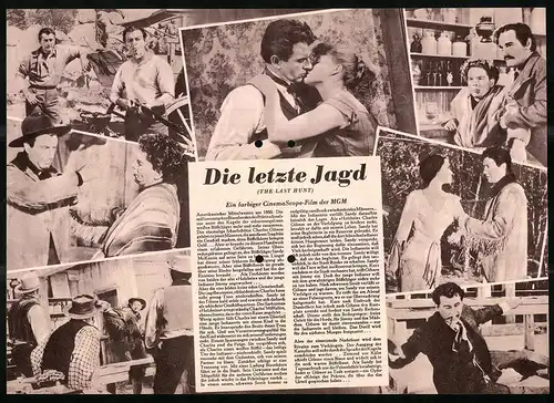 Filmprogramm DNF, Die letzte Jagd, Robert Taylor, Stewart Granger, Regie: Richard Brooks