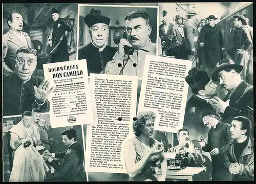 Filmprogramm IFB Nr. 6260, Hochwürden Don Camillo, Fernandel, Gino Cervi, Regie: Carmine Gallone