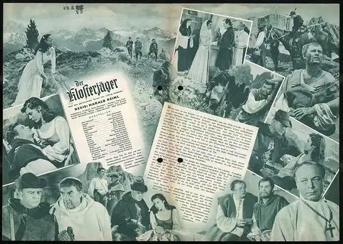 Filmprogramm IFB Nr. 2010, Der Klosterjäger, Paul Hartmann, Erich Auer, Regie: Harald Reinl