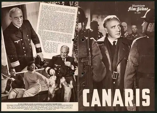 Filmprogramm IFB Nr. 2620, Canaris, O. E. Hasse, Adrian Hoven, Regie: Alfred Weidenmann