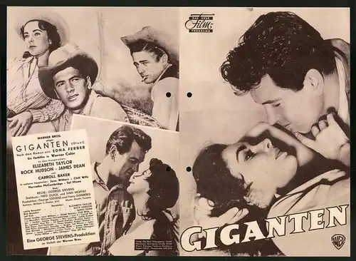 Filmprogramm DNF, Giganten, James Dean, Elizabeth Taylor, Rock Hudson, Regie: George Stevens