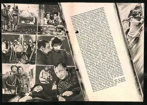 Filmprogramm PFI Nr. 74 /55, Sturm an der Ostwand, Hans Albers, Antje Weisgerber, Regie: Rolf Hansen