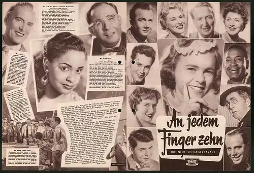 Filmprogramm unbekannt, An jedem Finger zehn, Germaine Damar, Loni Heuser, Regie: Erik Ode