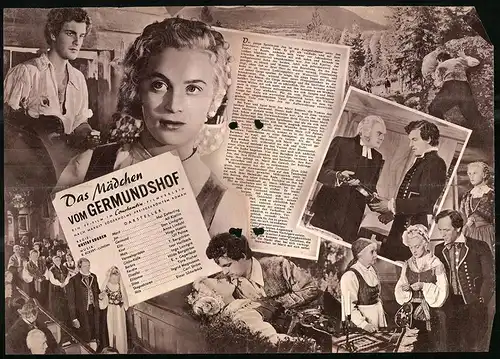 Filmprogramm IFB Nr. 1736, Das Mädchen vom Germundshof, Mai Zetterling, Sten Lindgren, Regie: Gustaf Edgren