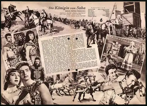 Filmprogramm IFB Nr. 1818, Die Königin von Saba, Leonora Ruffo, Gino Cervi, Regie: Pietro Francisci