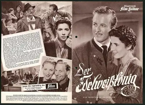 Filmprogramm IFB Nr. 3860, Der Edelweisskönig, Rudolf Lenz, Christiane Hörbiger, Regie: Gustav Ucicky