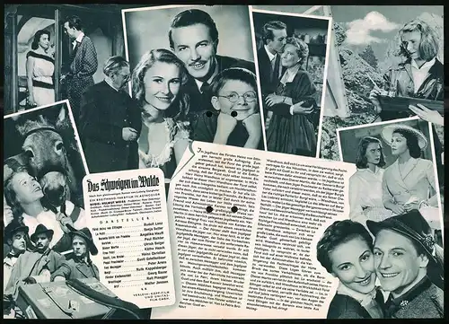 Filmprogramm IFB Nr. 2890, Das Schweigen im Walde, Rudolf Lenz, Sonja Sutter, Regie: Helmut Weiss