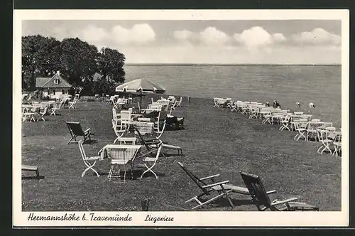 AK Travemünde, Hermannshöhe, auf der Liegewiese