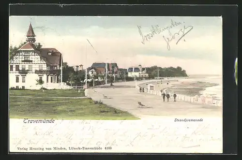 AK Travemünde, das Ostsee-Hotel an der Strandpromenade