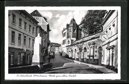 AK M.-Gladbach, Abteistrasse mit Blick zum alten Markt