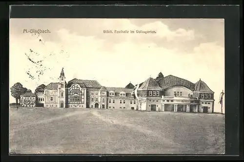 AK M.-Gladbach, Städt. Festhalle im Volksgarten