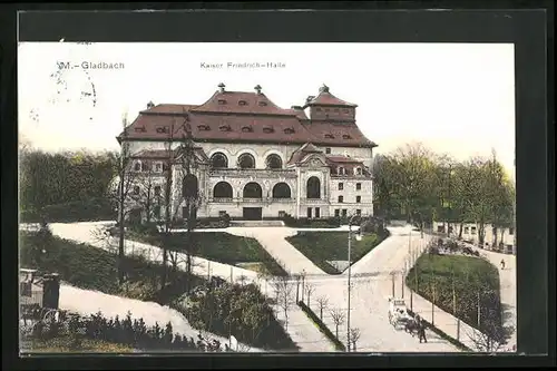 AK M.-Gladbach, An der Kaiser Friedrich-Halle