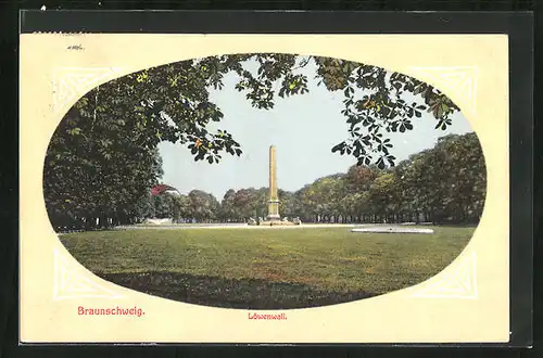 AK Braunschweig, Obelisk am Löwenwall