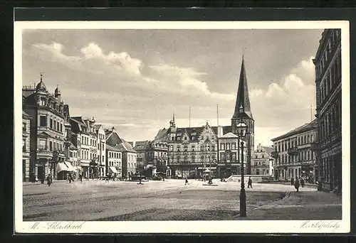 AK M. Gladbach, Auf dem Marktplatz