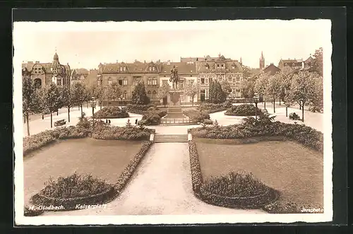 AK M.-Gladbach, Denkmal auf dem Kaiserplatz