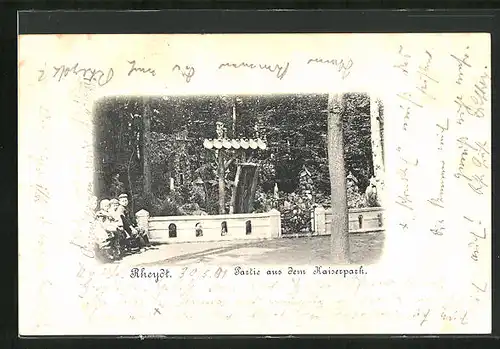 AK Rheydt, Partie aus dem Kaiserpark