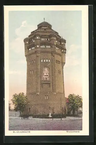 AK M. Gladbach, Blick zum Wasserturm