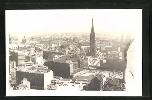 Foto-AK Hamburg, Panoramablick von der Michaeliskirche