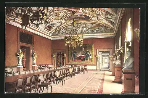 AK Hamburg, Kaisersaal im Rathaus