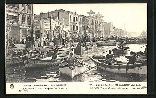 AK Salonique, le quai Constantin