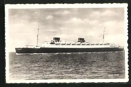 AK Passagierschiff Liberté auf hoher See