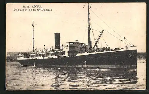 AK S.S. Anfa in Küstennähe