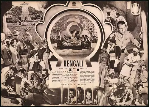 Filmprogramm IFB Nr. 1267, Bengali, Gary Cooper, Franchot Tone, Regie: Henry Hathaway