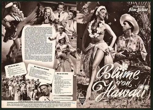 Filmprogramm IFB Nr. 2182, Blume von Hawaii, Maria Litto, William Stelling, Regie: Geza von Cziffra