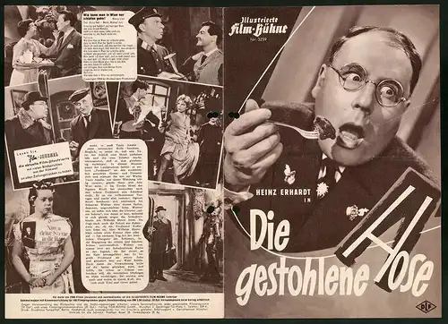 Filmprogramm IFB Nr. 3259, Die gestohlene Hose, Heinz Erhardt, Susanne Cramer, Regie: Geza v. Cziffra