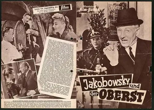 Filmprogramm IFB Nr. 4551, Jakobowsky und der Oberst, Danny Kaye, Curd Jürgens, Regie: Peter Glenville