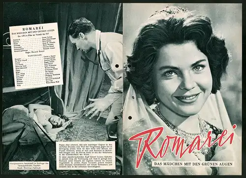 Filmprogramm Hausprogramm, Romarei - Das Mädchen mit den grünen Augen, C. v. Kayser, L. Steckel, Regie: Harald Reinl