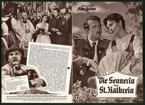 Filmprogramm IFB Nr. 3047, Die Sennerin von St. Kathrein, Rudolf Lenz, Gerda Wiedner, Regie: Herbert B. Fredersdorf