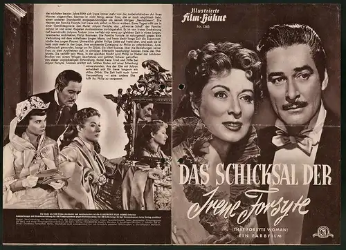 Filmprogramm IFB Nr. 1263, Das Schicksal der Irene Forsyte, Errol Flynn, Greer Garson, Regie: Compton Bennett