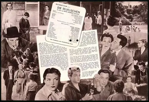 Filmprogramm DNF, Die Teuflischen, Simone Signoret, Vera Clouzot, Regie: Henri-Georges Clouzot