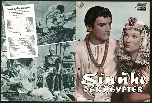 Filmprogramm DNF, Sinuhe der Ägypter, Jean Simmone, Victor Mature, Regie: Michael Curtiz