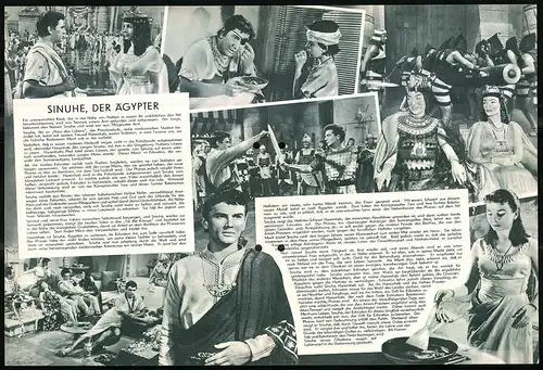 Filmprogramm DNF, Sinuhe der Ägypter, Jean Simmone, Victor Mature, Regie: Michael Curtiz