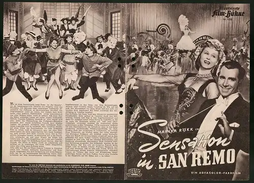 Filmprogramm IFB Nr. 1220, Sensation in San Remo, Marika Rökk, Peter Pasetti, Regie: Georg Jacoby