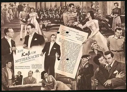 Filmprogramm IFB Nr. 1216, Ein Kuss um Mitternacht, Kathryn Grayson, Ethel Barrymore, Mario Lanza, Regie: Norman Taurog