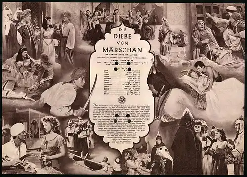 Filmprogramm IFB Nr. 1653, Die Diebe von Marschan, Anthony Curtis, Piper Laurie, Regie: Rudy Maté