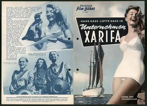 Filmprogramm IFB Nr. 2561, Unternehmen Xarifa, Hans u. Lotte Hass, Regie: Hans Hass