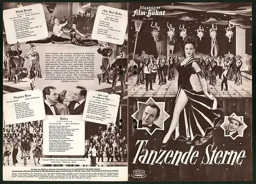 Filmprogramm IFB Nr. 1761, Tanzende Sterne, Fita Benkhoff, Germaine Damar, Regie: Geza von Cziffra