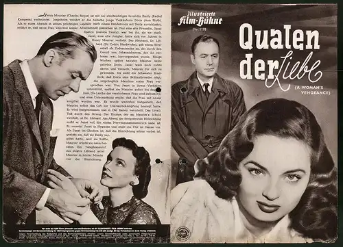 Filmprogramm IFB Nr. 1178, Qualen der Liebe, Charles Boyer, Ann Blyth, Regie: Zoltan Korda