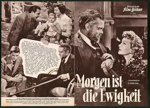 Filmprogramm IFB Nr. 2895, Morgen ist die Ewigkeit, Orson Welles, Claudette Colbert, Regie: Irving Pichel