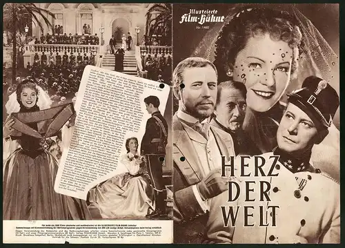 Filmprogramm IFB Nr. 1460, Herz der Welt, Hilde Krahl, Dieter Borsche, Regie: Harald Braun