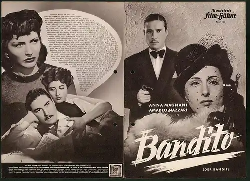 Filmprogramm IFB Nr. 1132, Bandito, Anna Magnani, Amadeo Nazzari, Regie: Alberto Lattuada