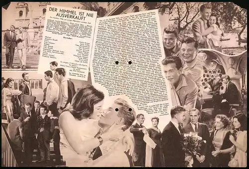 Filmprogramm DNF, Der Himmel ist nie ausverkauft, Hardy Krüger, Irene Galter, Regie: Alfred Weidenmann